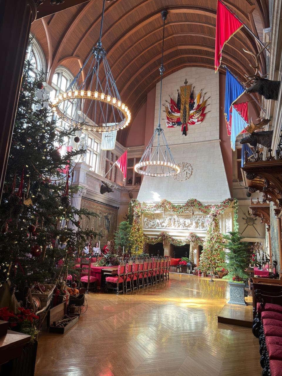 Christmas inside Biltmore House