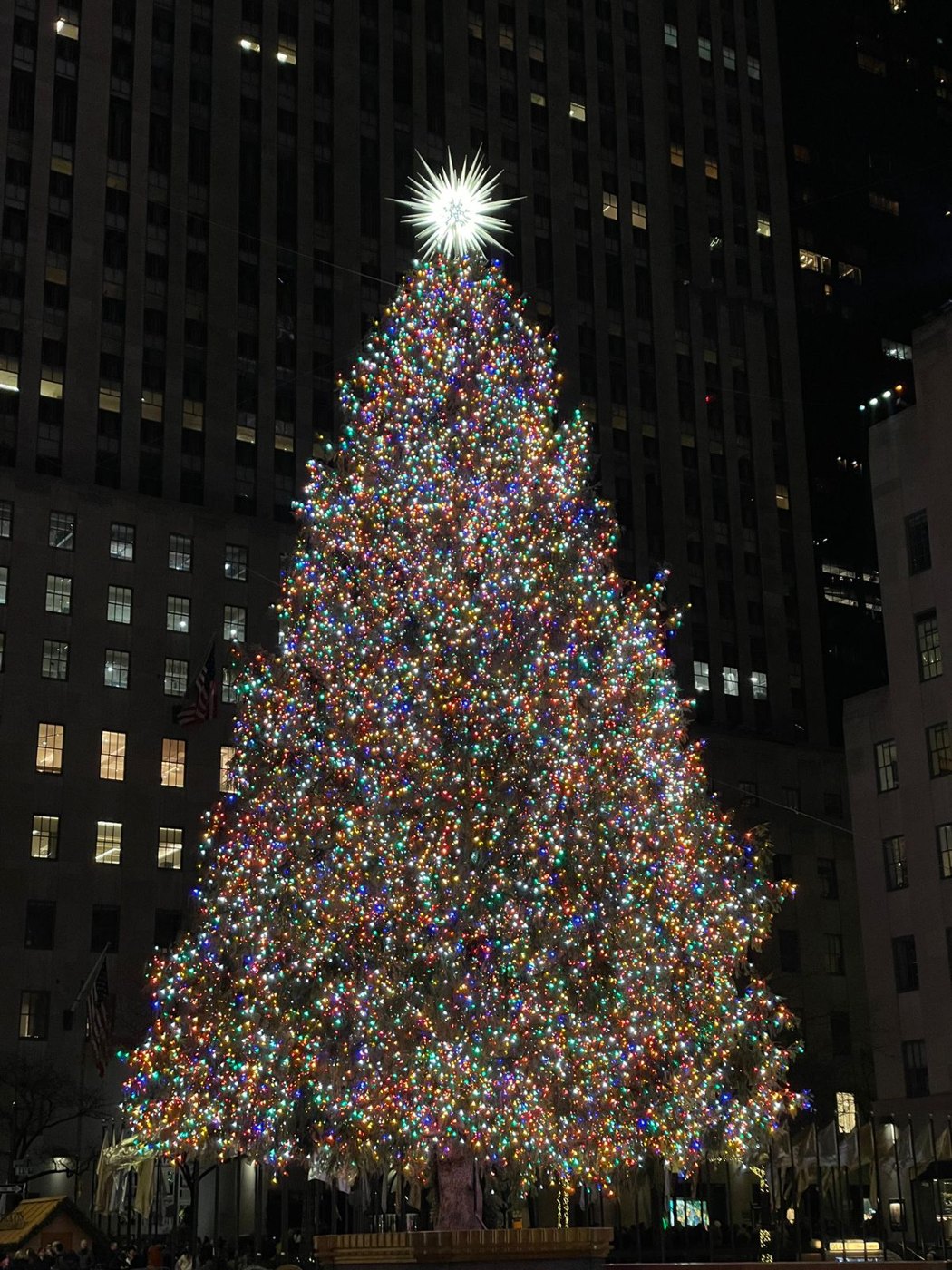 Christmas lights in New York City